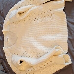 Lucky Brand, medium white/cream sweater
